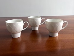 3db Rosenthal Studio Line, Bjørn Wiinblad tervezte "Lotus" porcelán kávés csésze