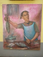 Gyula Bakányi - fishmonger