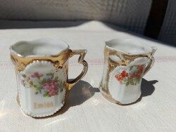 Art Nouveau mini porcelain souvenir mug