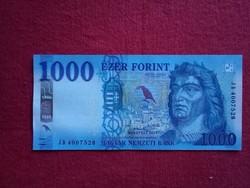 UNC 1000 Ft papír pénz hajtatlan gyönyörű állapotú bankjegy 2017