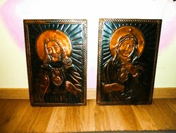 2 Bronze plate embossing of the holy image