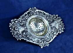 Very nice, antique silver tea strainer, approx. 1890!!!