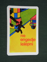 Card calendar, traffic safety council, graphic designer, accident prevention, 1977, (4)