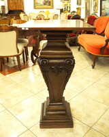 Wooden pedestal, carved, large size