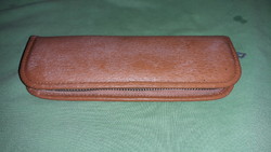 Antique leather zipper pen holder cm as shown in the pictures