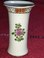 Gyönyörű Herendi porcelán virág mintás miniatűr váza