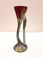 Beautiful color!!! Zsolnay eosin porcelain calla vase