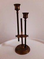 Art deco two-prong candle holder