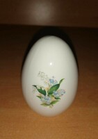 Aquincum porcelain blue forget-me-not egg figure - height 6.5 cm (1/p)