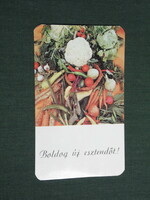 Card calendar, agroker agrotrust, vegetable seeds, Budapest, 1978, (4)