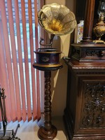 Old gramophone with stand