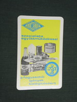 Card calendar, Cegléd food company, 1978, (4)