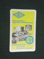 Kártyanaptár, Cegléd élelmiszer vállalat, 1978,   (4)