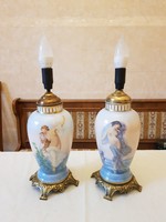Kézi festésű porcelán lámpatestek/Rosenthal/