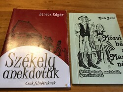 Székely anecdotes, mózsi bá, mari né - 2 new publications from Székelyföld