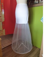 Wedding asz22 - white elastic top with 1 hoop easy step mermaid style