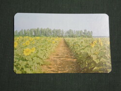 Card calendar, apple farm, sunflower production system, 1978, (4)