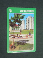Card calendar, Yugoslavia, Vojvodina, insurance, bank, 1978, (4)