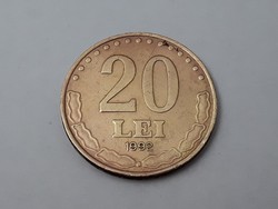 Románia 20 Lei 1992 érme - Román 20 lei 1992 külföldi pénzérme