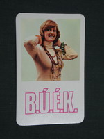 Card calendar, department stores, specialist shops, erotic female model, 1978, (4)