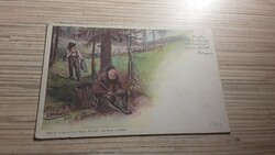 Antik Üdvözlő képeslap. 1899.