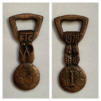 Ftc, fradi 1976 rare copper bottle opener, collector's item, Ferencváros 1 pc. Different sided