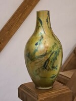 Zsolnay labrador eosin shield seal vase