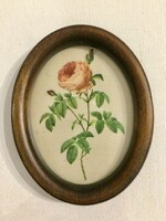 Small silk picture in a frame