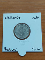 Portugal 2.5 escudo 1984 cuni. In a paper case