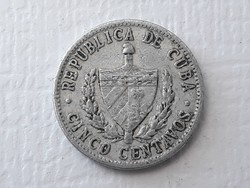 5 Centavos 1968 Coin - Cuban 5 Centavos 1968 Patria y Libertad Foreign Coin