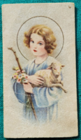 Antik kis imakép, fogadalmi emlék  gyerekeknek imakönyvbe