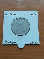 Portugal 20 escudo 1986 cuni. In a paper case