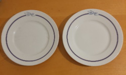 EPIAG porcelán (Czechoslovakia) Pannonia felirat lapos tányér 24,2 cm és 24, 5 cm