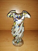 Rare art nouveau glass vase - 22.5 cm high