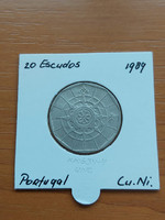 Portugal 20 escudo 1989 cuni. In a paper case