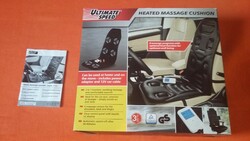 Massaging seat pad at home and when traveling