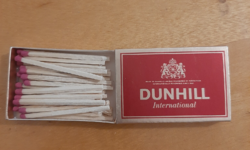 Dunhill international since 1907 inscription match