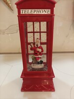 Christmas lantern, English telephone booth