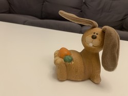 New terracotta ceramic rabbit bunny bunny carrot Easter figure decoration statue metro store