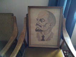 Inlaid Lenin picture