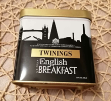 Twinings earl gray fiber tea in a metal box 100 grams