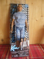 Ken fashionistas brown-haired, creole-skinned boy fashion doll, the very first bun ken doll in the world -2017-