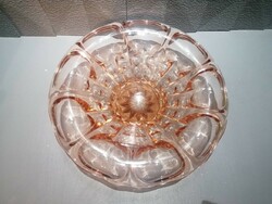 Vintage glass bowl, centerpiece, offering