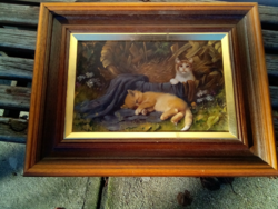 Kitten oil painting