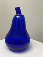 Vintage cobalt blue pear shaped vase