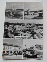 Régi képeslap: Dunaszekcső, részletek (1974)