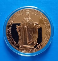 St. István Standing 100 pengő 1938, gilded reprint unc