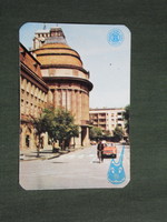 Card calendar, Yugoslavia, Serbian, Vojvodina, Zenta town hall, bank, 1979, (4)