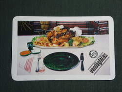 Card calendar, catering, restaurant, inn, tavern, 1980, (4)