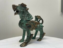 Antique copper foo dog